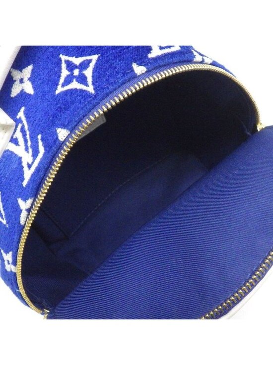 Louis Vuitton Backpack Palm Springs Mini Blue Monogram Jacquard Leather main image 10